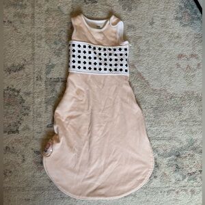 Light Pink Girls' Sleep Sack with Geometric Waistband